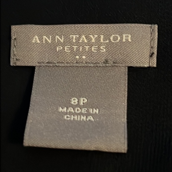 Ann Taylor strapless gathered top silky polyester top blouse Sz 8P - Picture 6 of 7